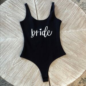Black Bride Bodysuit
